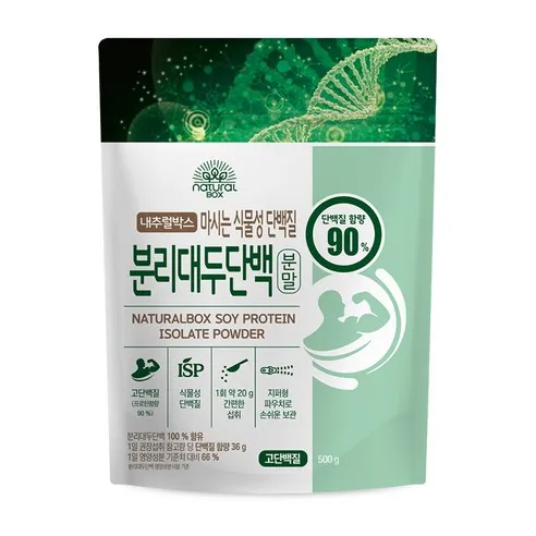 내추럴박스 _ 분리대두단백 분말 500g 복합 프로틴 파우더, 500g, 1개