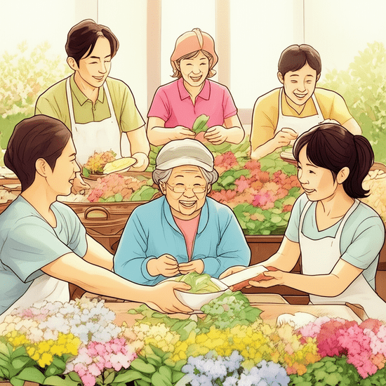 커뮤니티의 힘: 함께 만드는 돌봄 관련 이미지
